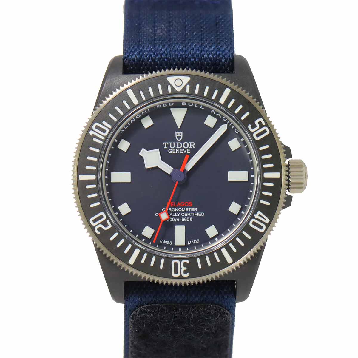TUDOR ぺラゴス FXD アリンギ レッドブル レーシング 25707KN メンズ 腕時計 ネイビー 文字盤 オートマ 自動巻き ウォッチ Pelagos チューダー チュードル 90287687