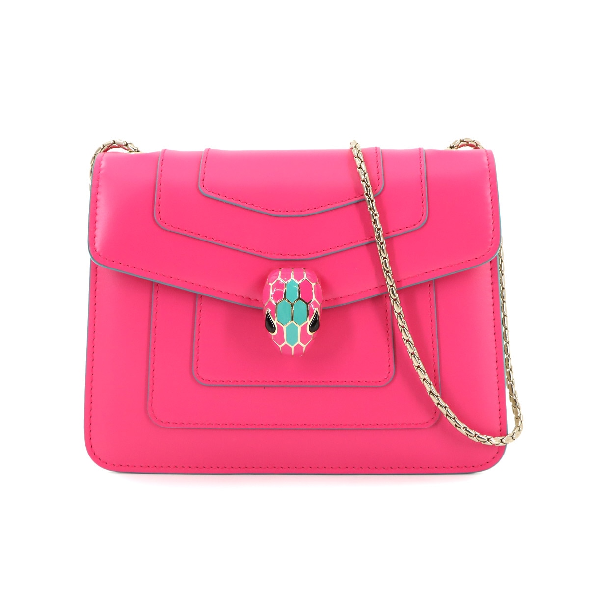 BVLGARI ブルガリブルガリ 二つ折り 長財布 レザー ブラウン 33625