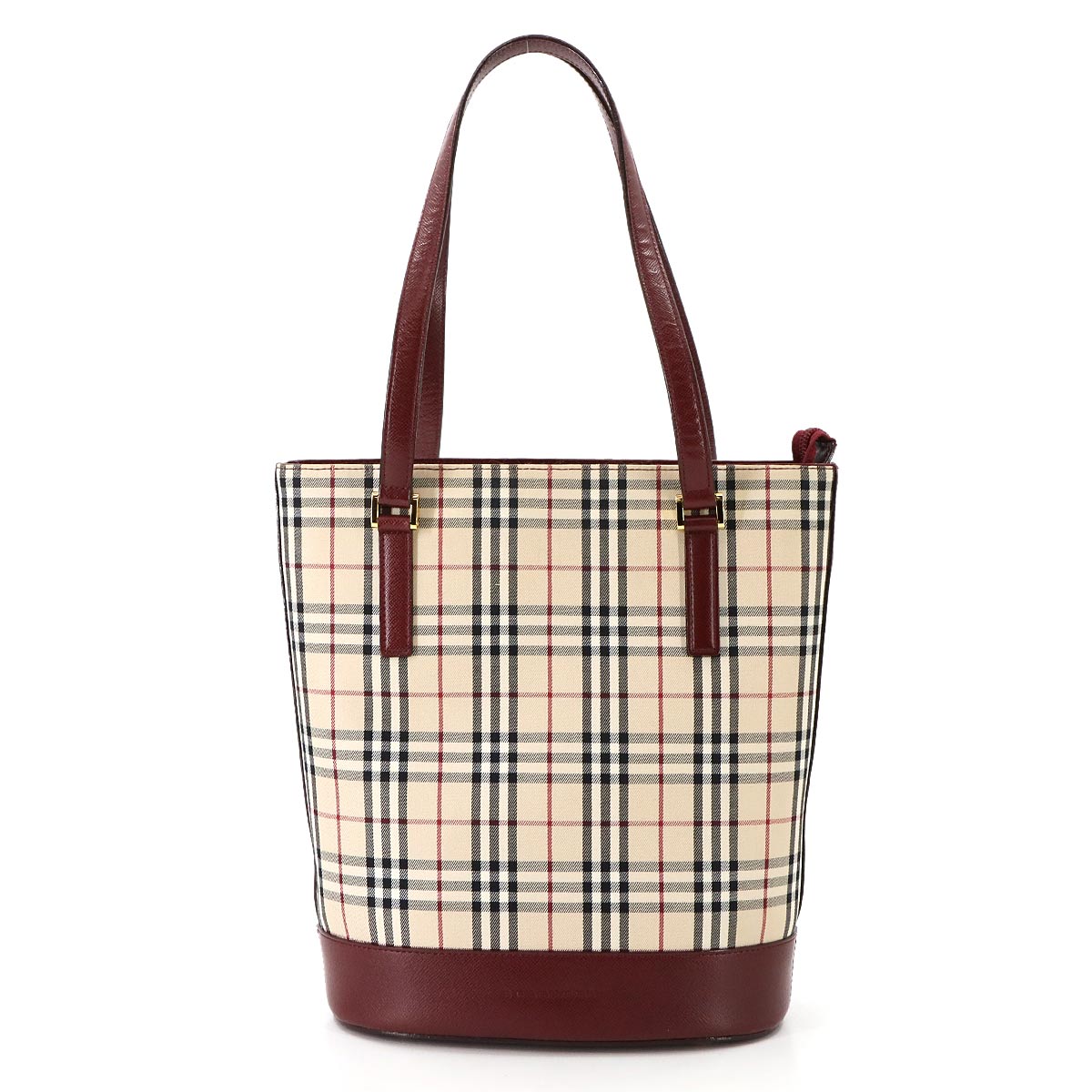 Burberrys ブラウンレザー ハンドバッグ 美品BURBERRY ブラウン レザー ハンドバッグ
