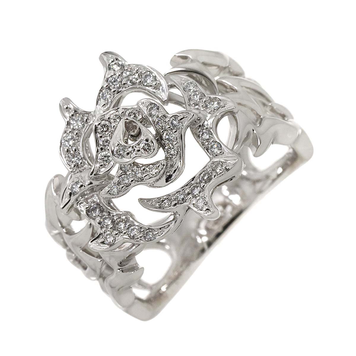 リング 12.5号 ダイヤ 0.28ct K18 WG ホワイトゴールド 750 指輪 Diamond Ring 90276053