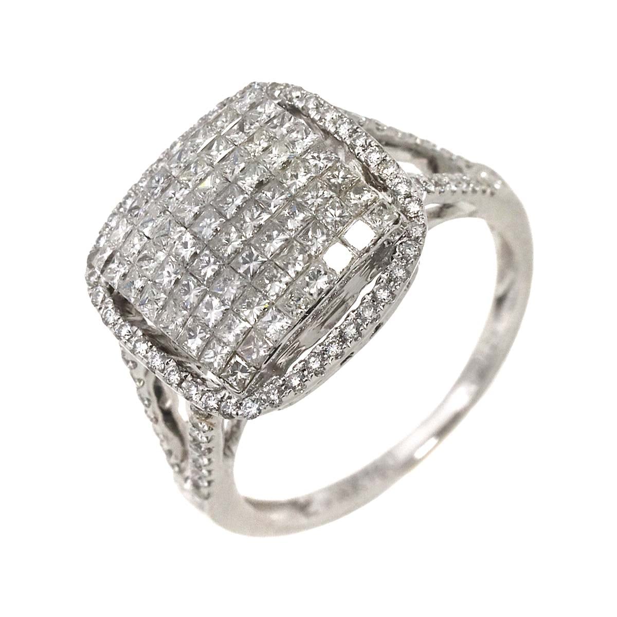 リング 12号 ダイヤ 1.29ct K18 WG ホワイトゴールド 750 指輪 Diamond Ring 90283330