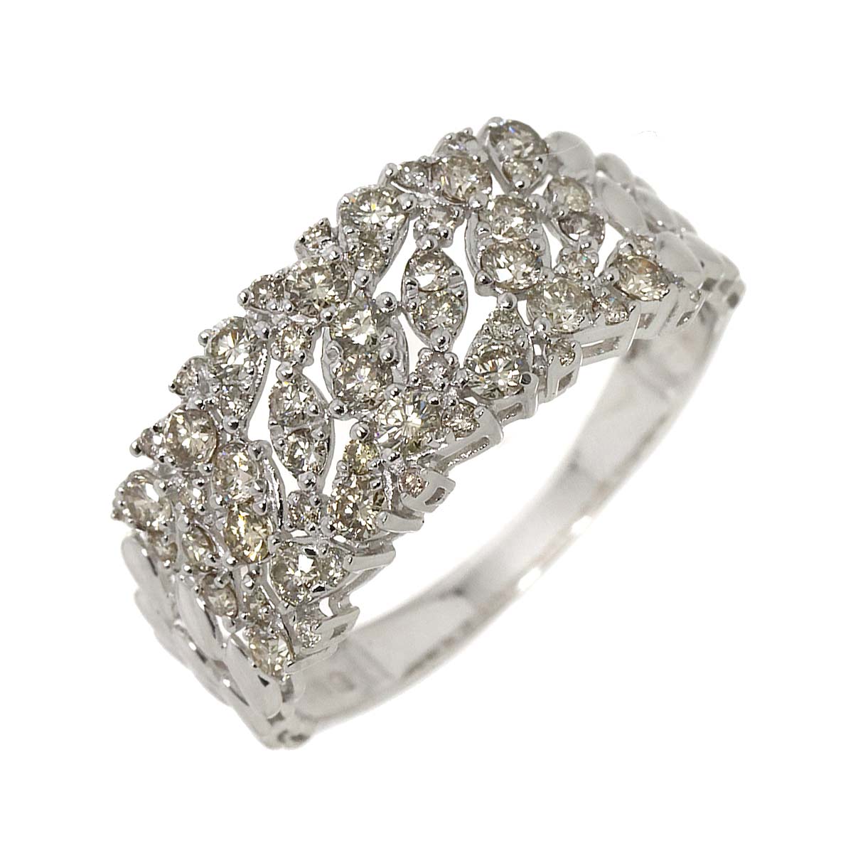 リング 21号 ダイヤ 1.00ct K18 WG ホワイトゴールド 750 指輪 Diamond Ring 90285563
