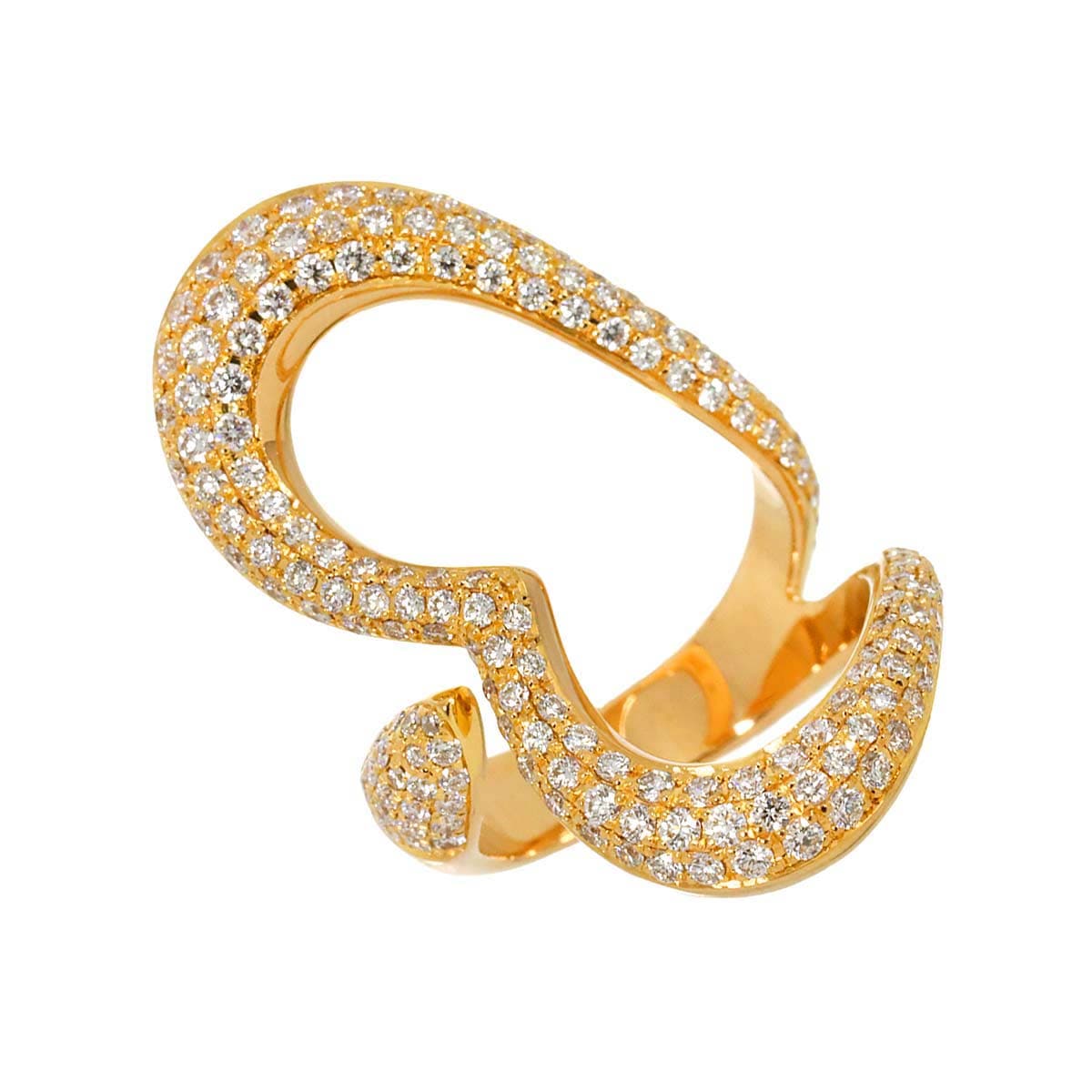 PIAGET ライムライト ハート #51 リング パヴェ ダイヤ K18 PG ピンクゴールド 750 指輪 Diamond Ring ピアジェ 90283843