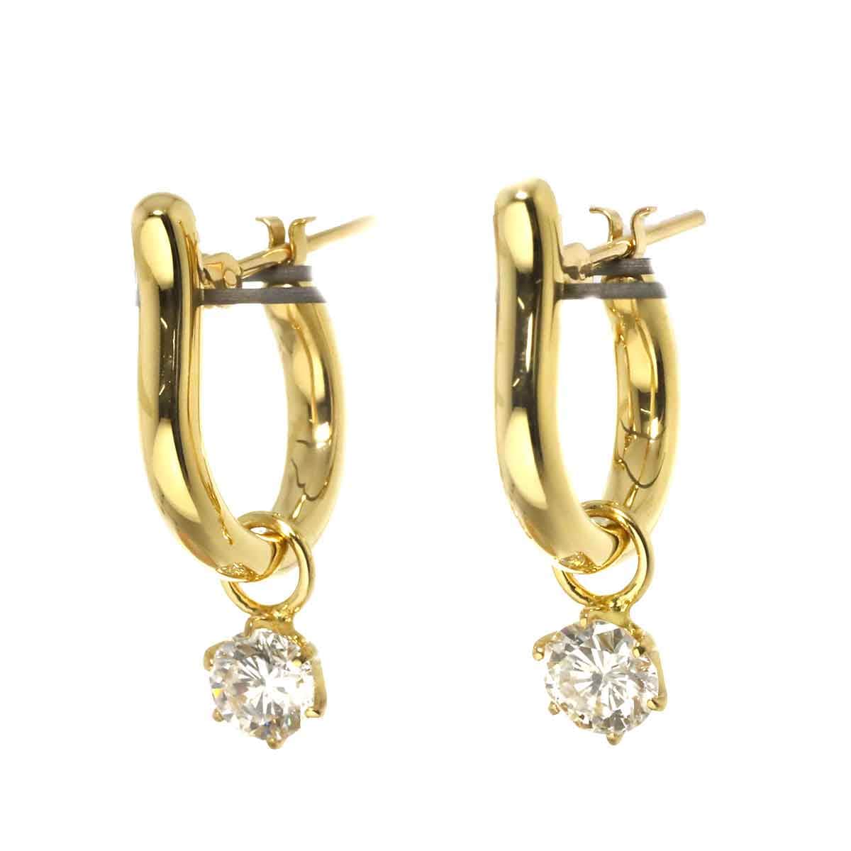 ダイヤ 0.28ct/0.28ct ピアス K18 YG イエローゴールド 750 Diamond Earrings Pierced 90283655