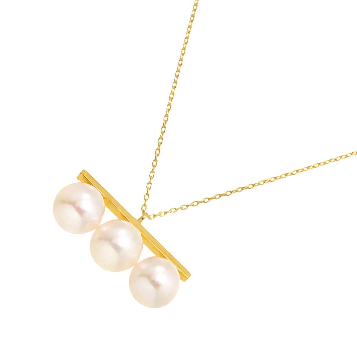 アコヤ真珠 8.4-8.2mm K18 YG ネックレス 45cm イエローゴールド 750 パール Akoya Pearl Necklace 90268477
