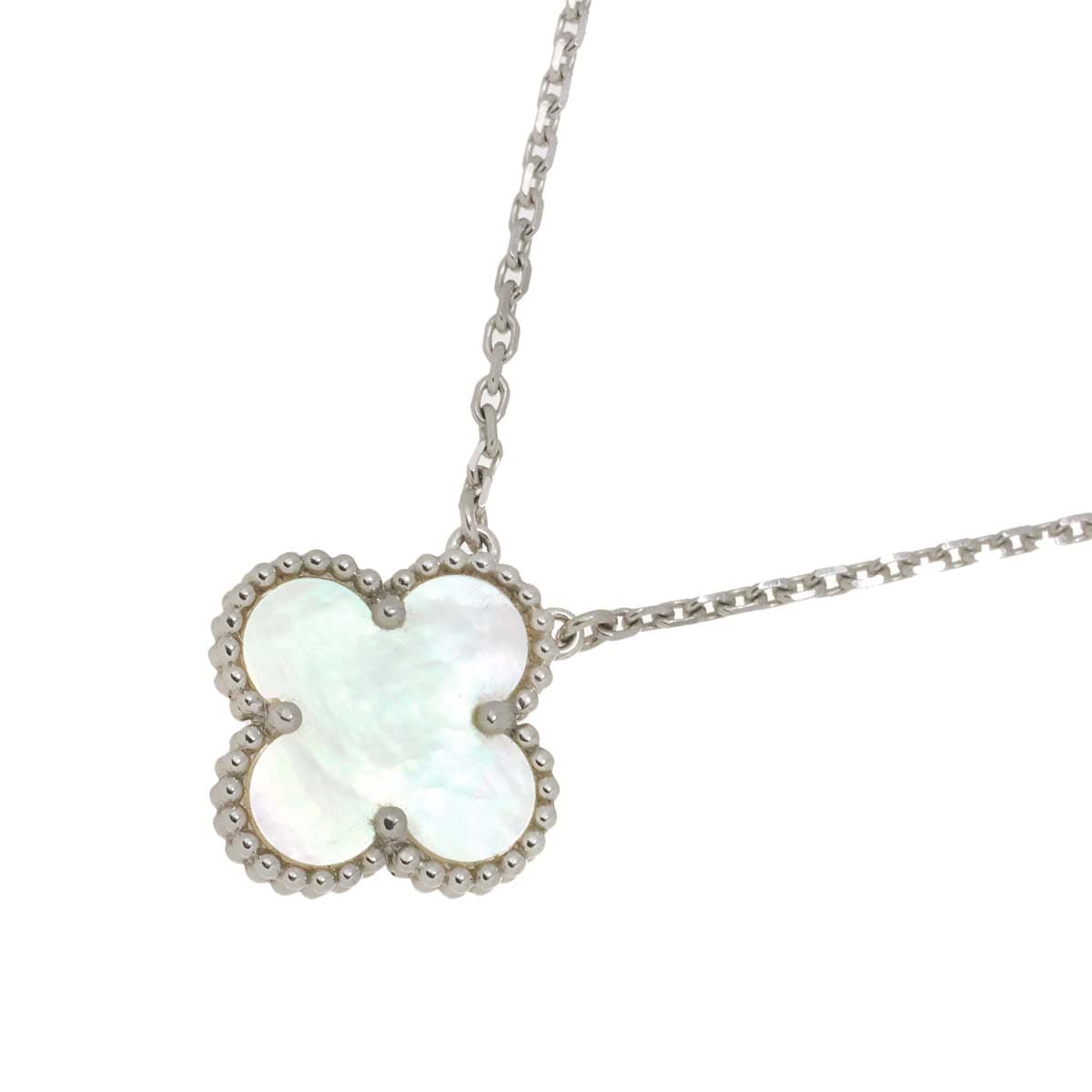 Van Cleef & Arpels ヴァンクリーフ ヴィンテージ アルハンブラ ヴィンテージ アルハンブラ ペンダント 18K ホワイトゴールド