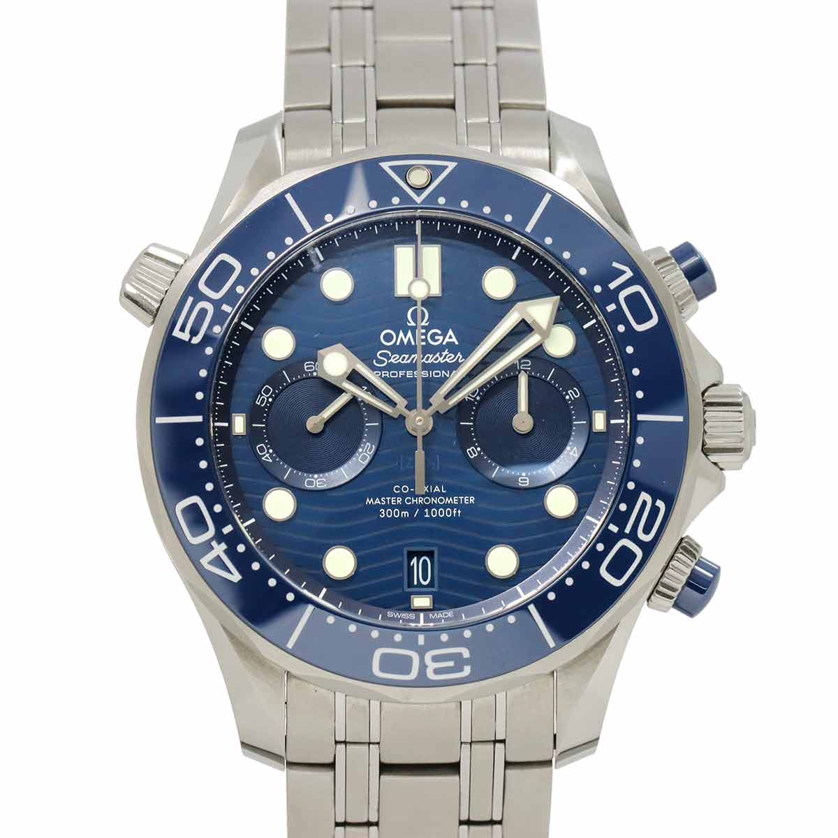 OMEGA シーマスター ダイバー300 コーアクシャル マスタークロノメーター 210 30 44 51 03 001 メンズ 腕時計 デイト ブルー 自動巻き Seamaster オメガ 90288457
