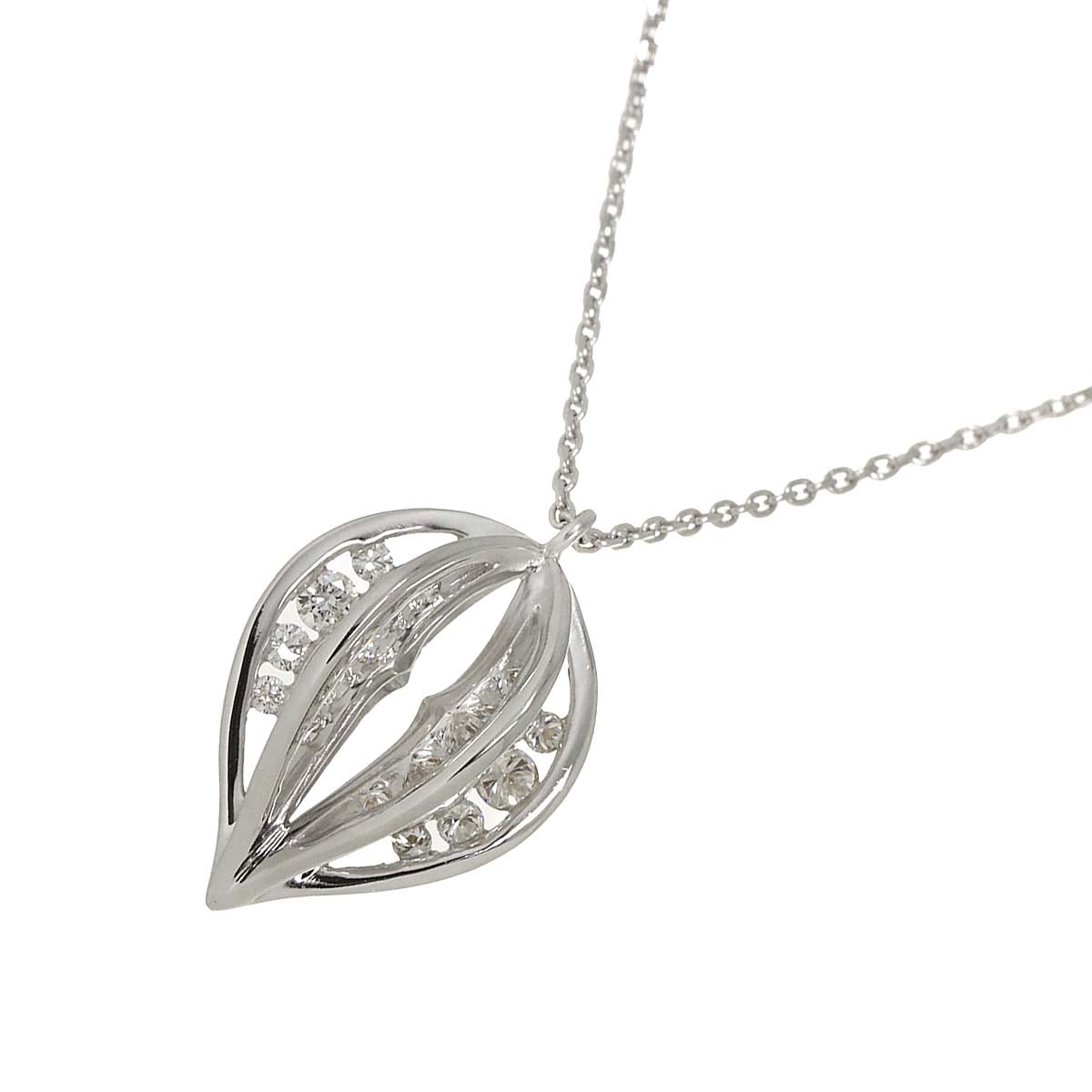 TASAKI ダイヤ 0.33ct ネックレス 50cm K18 WG ホワイトゴールド 750 田崎真珠 Diamond Necklace タサキ 90280434