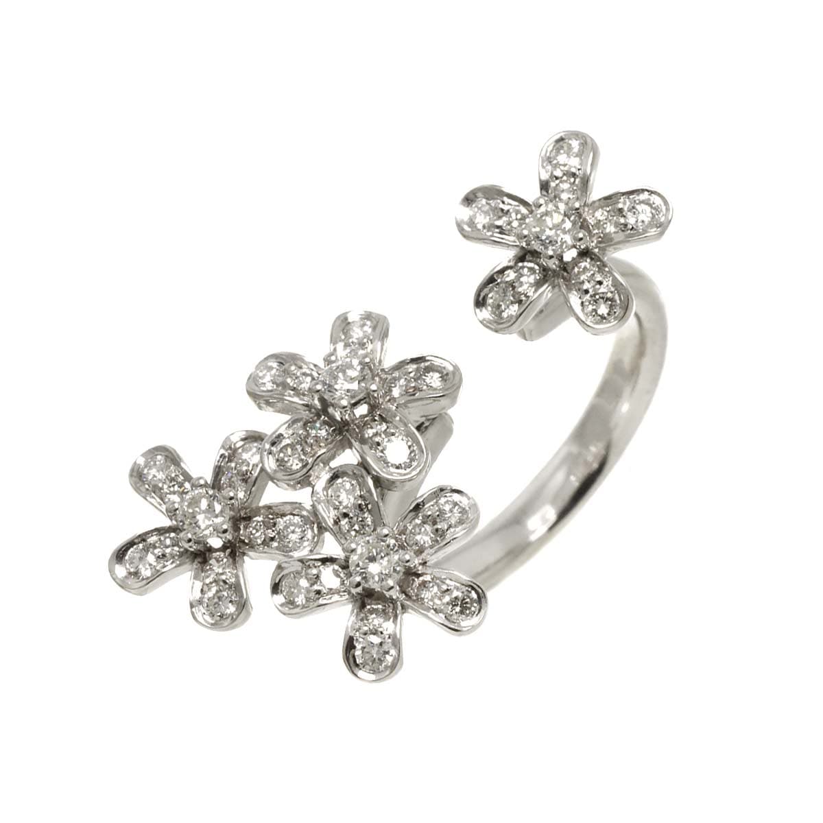リング 12.5号 ダイヤ 1.00ct K18 WG ホワイトゴールド 750 指輪 Diamond Ring 90281806
