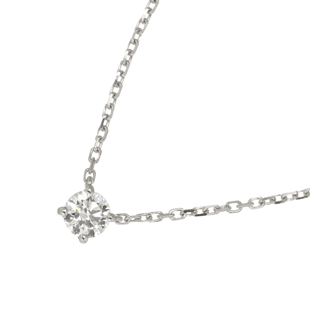 Cartier ラブサポート ダイヤ ネックレス 42cm K18 WG ホワイトゴールド 750 Diamond Necklace カルティエ【中古】 90283426