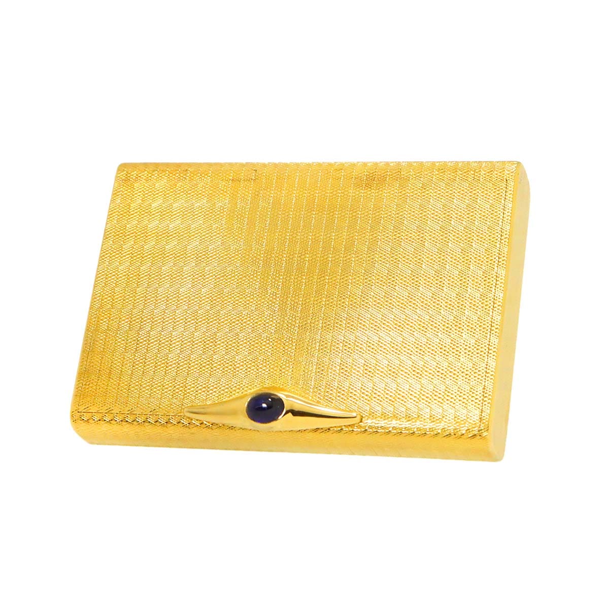Cartier シガレットケース サファイヤ K18 YG イエローゴールド 750 小物入れ ミラー付き Case カルティエ 90279842