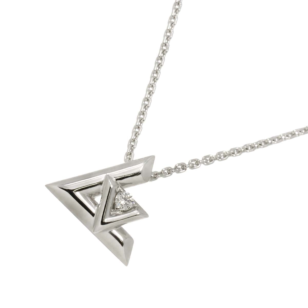 LOUIS VUITTON ヴォルト ワン PM ダイヤ ネックレス 41cm K18 WG ホワイトゴールド 750 Necklace ルイ ヴィトン 90280418