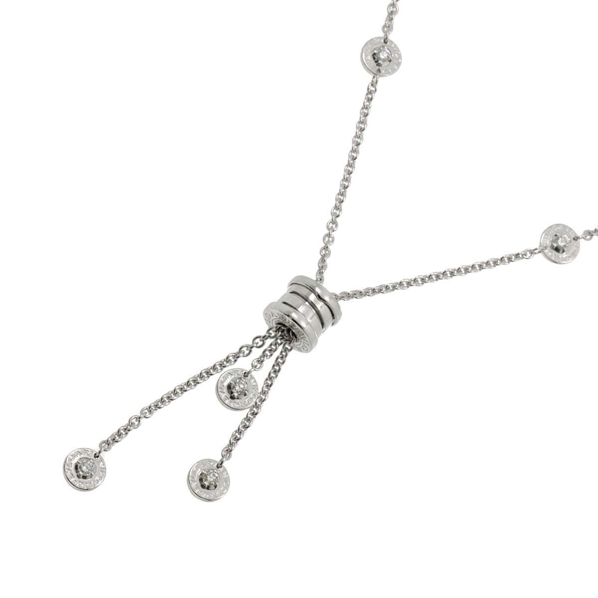 BVLGARI ビーゼロワン エレメント ダイヤ ネックレス 45cm K18 WG ホワイトゴールド 750 B-ZERO1 ブルガリ 90282540
