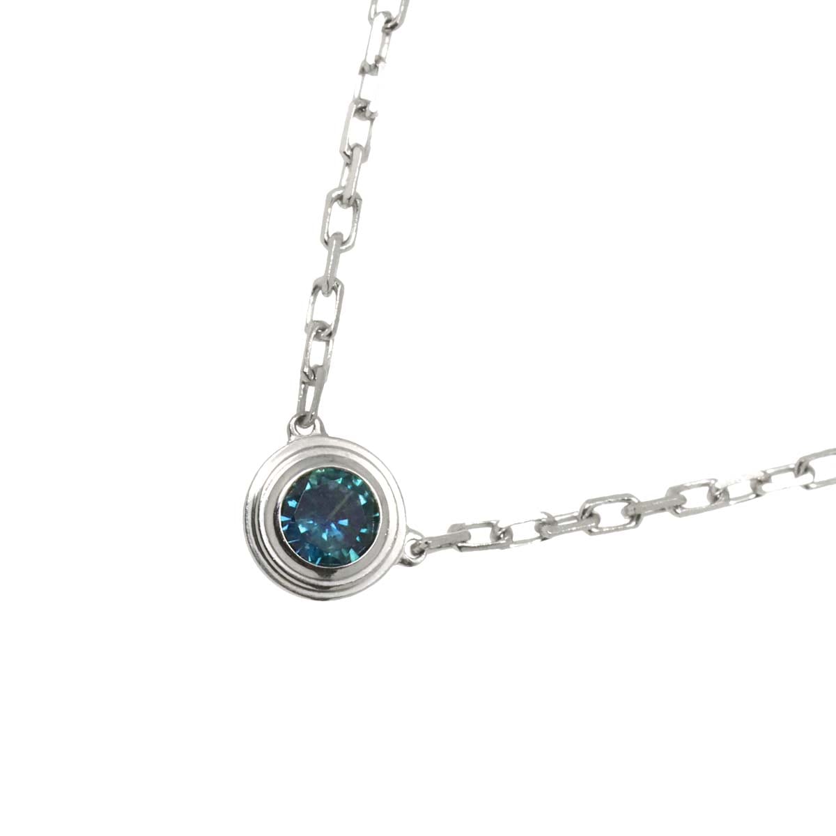 Cartier ダムール サファイヤ ネックレス 41cm K18 WG ホワイトゴールド 750 ディアマン レジェ d Amour Necklace【証明書付き】カルティエ 90282558