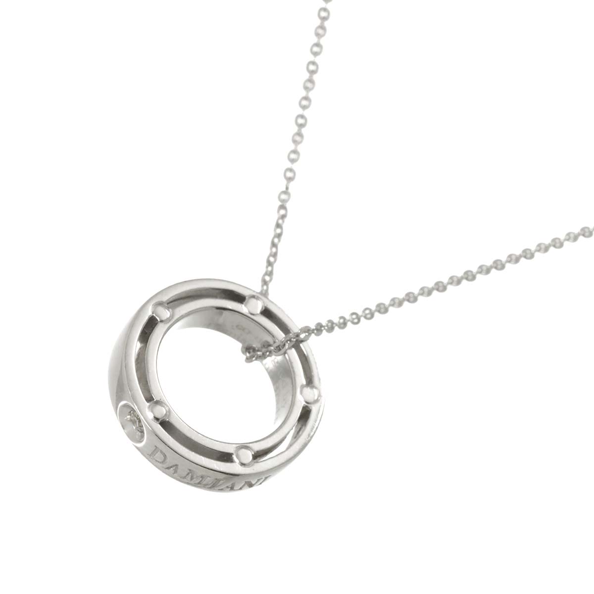 DAMIANI ディサイド ダイヤ ネックレス 51cm K18 WG ホワイトゴールド 750 D-SIDE Diamond Necklace【証明書付き】 ダミアーニ 90285580