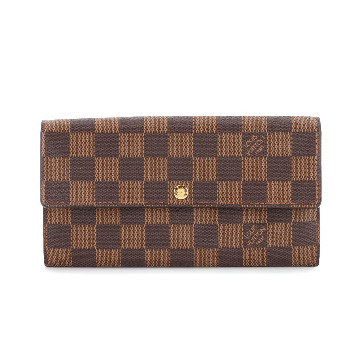 LOUIS VUITTON ダミエ ポルトフォイユ サラ 二つ折り 長財布 エベヌ N61734 Sarah Wallet ルイ ヴィトン 90275998