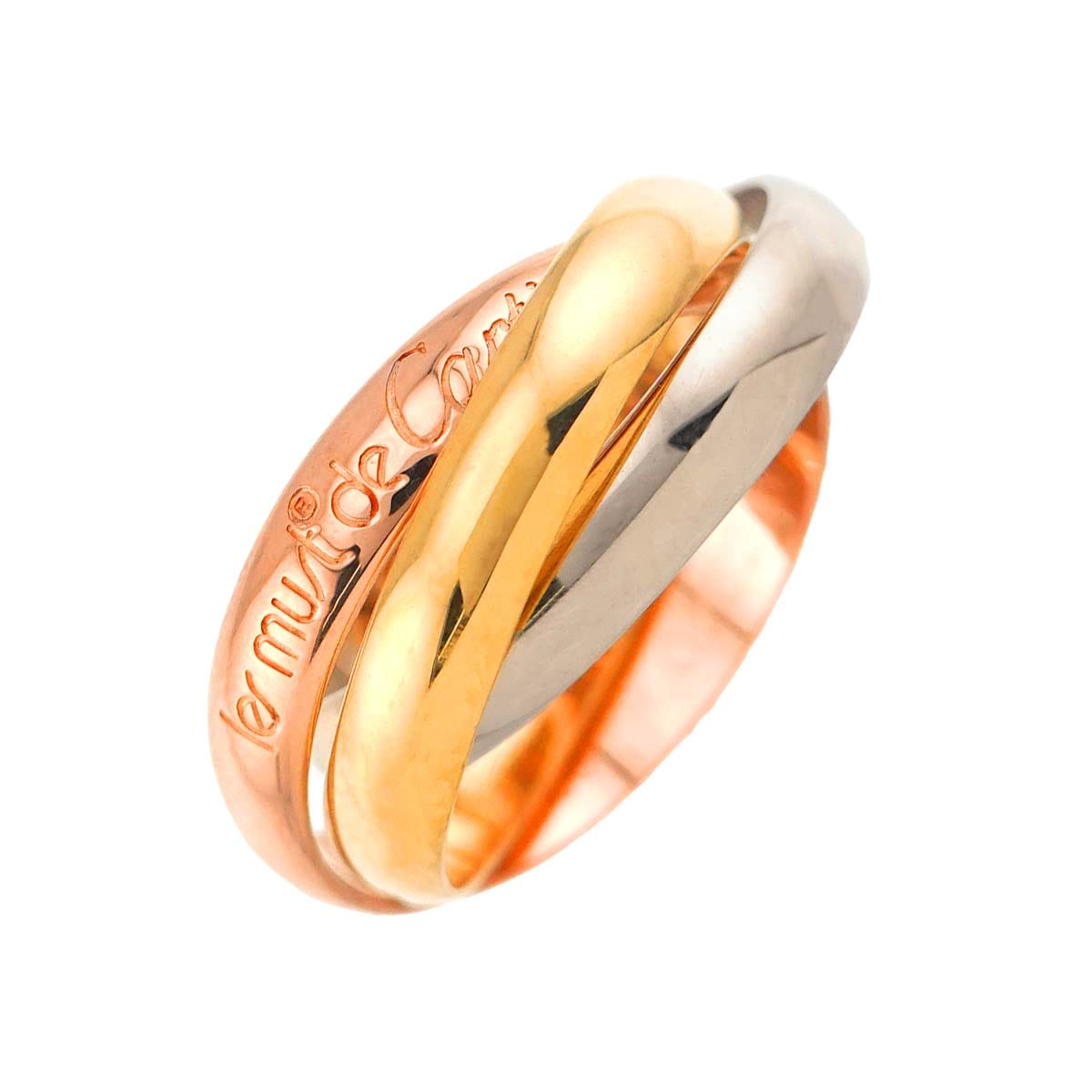 Cartier/カルティエ K18 トリニティリング スリーカラー クラシック Cartier カルティエ リング トリニティ クラシック 指輪 スリー