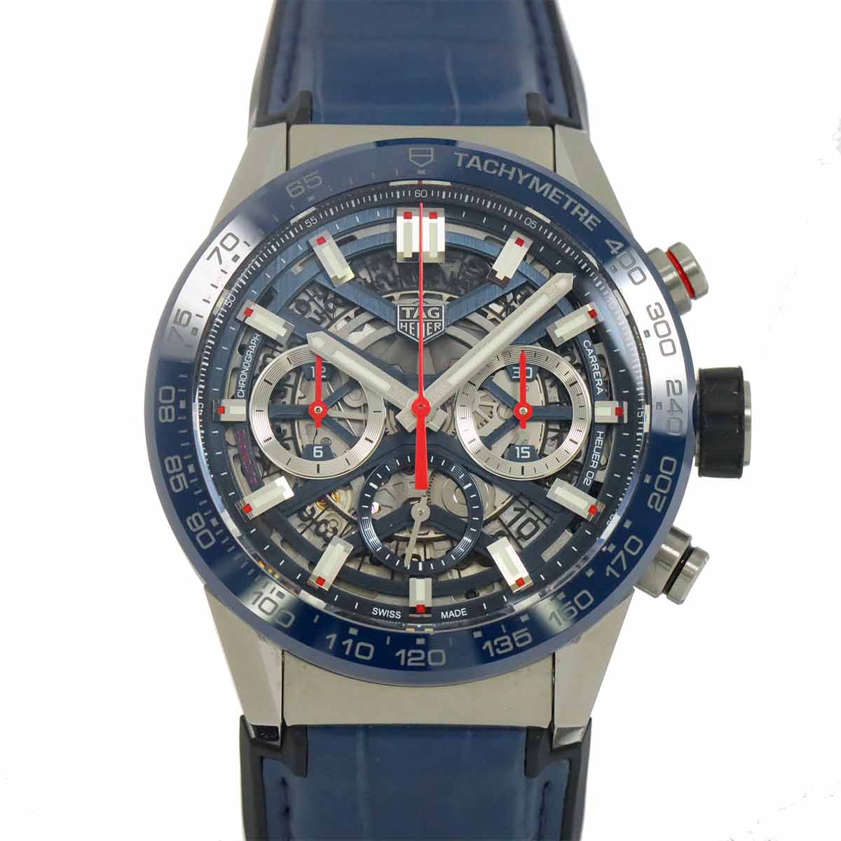 TAG Heuer カレラ キャリバーホイヤー02 CBG2011-0 クロノグラフ メンズ 腕時計 デイト スケルトン オートマ 自動巻き ウォッチ Carrera タグホイヤー 90288463