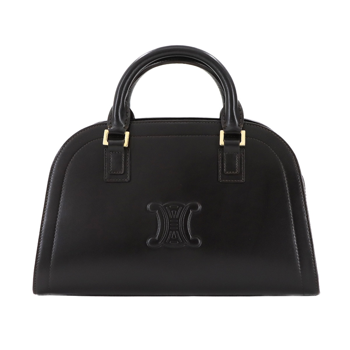 セリーヌ CELINE トリオンフ マカダム ハンドバッグレザー ネイビー中古 Brand,Designers,C,CELINE | 中古ジュエリー、中古ブランド品