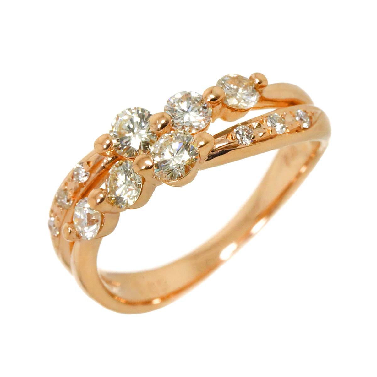 Cartier リングセット ダイヤピンクゴールドと プラチナ Cartier リングセット ダイヤピンクゴールドと プラチナ Cartier