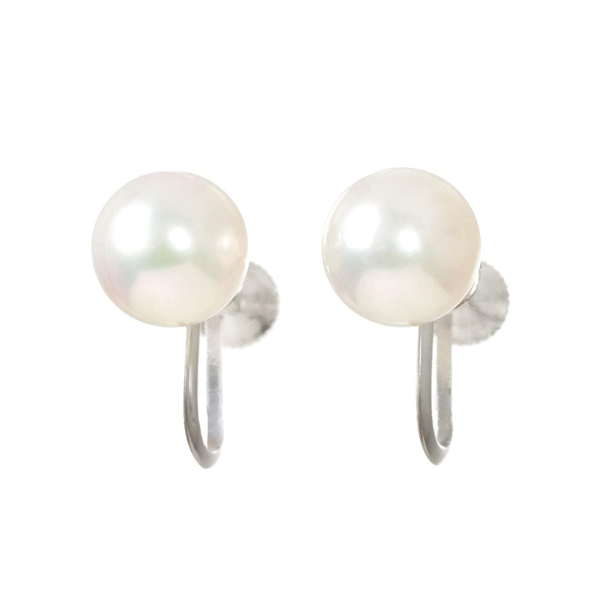 TASAKI アコヤ真珠 8.3mm イヤリング K14 WG ホワイトゴールド 585 パール 田崎真珠 Earrings タサキ 90282459