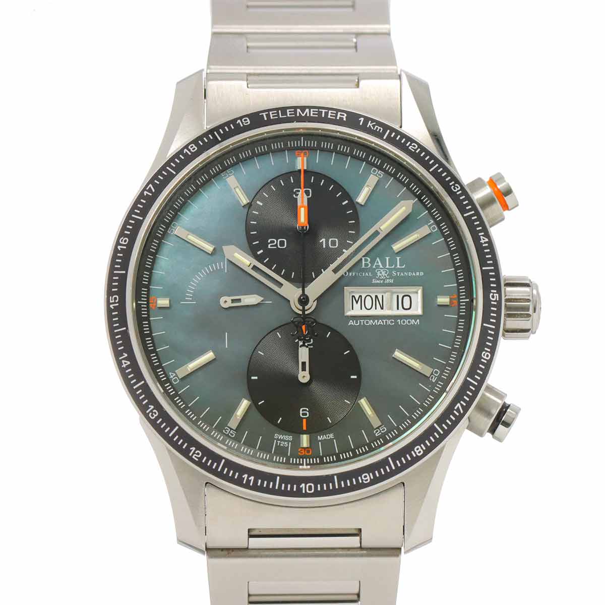 IWC GSTクロノグラフ セミメカニカルクォーツ メンズ IW372703 QZ シルバー文字盤 デイト ＩＷＣ 箱付 保証書付 IWC IWC SCHAFFHAUSEN IW372702 GST クロノグラフ クォーツ メンズ良品