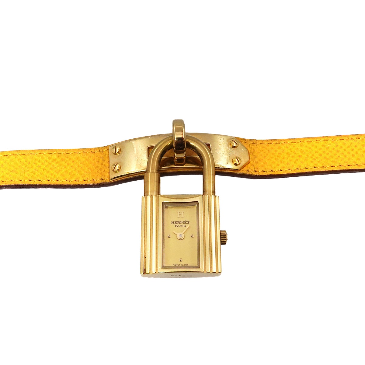 大幅値下げ♪HERMES⭐︎エルメス腕時計ケリーウォッチビンテージ（天然ダイヤ付） エルメス/ケリーウォッチクロシェットネックレス/シルバ