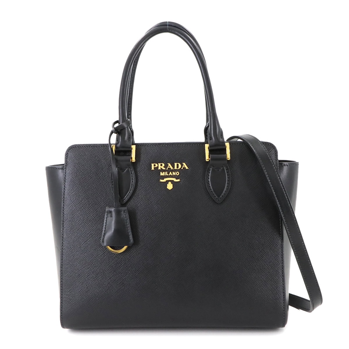 【美品】プラダ　サフィアーノレザー　ウォレット　クラッチバッグ　訳あり PRADA - ［未使用に近い］現行 プラダ サフィアーノ レザー