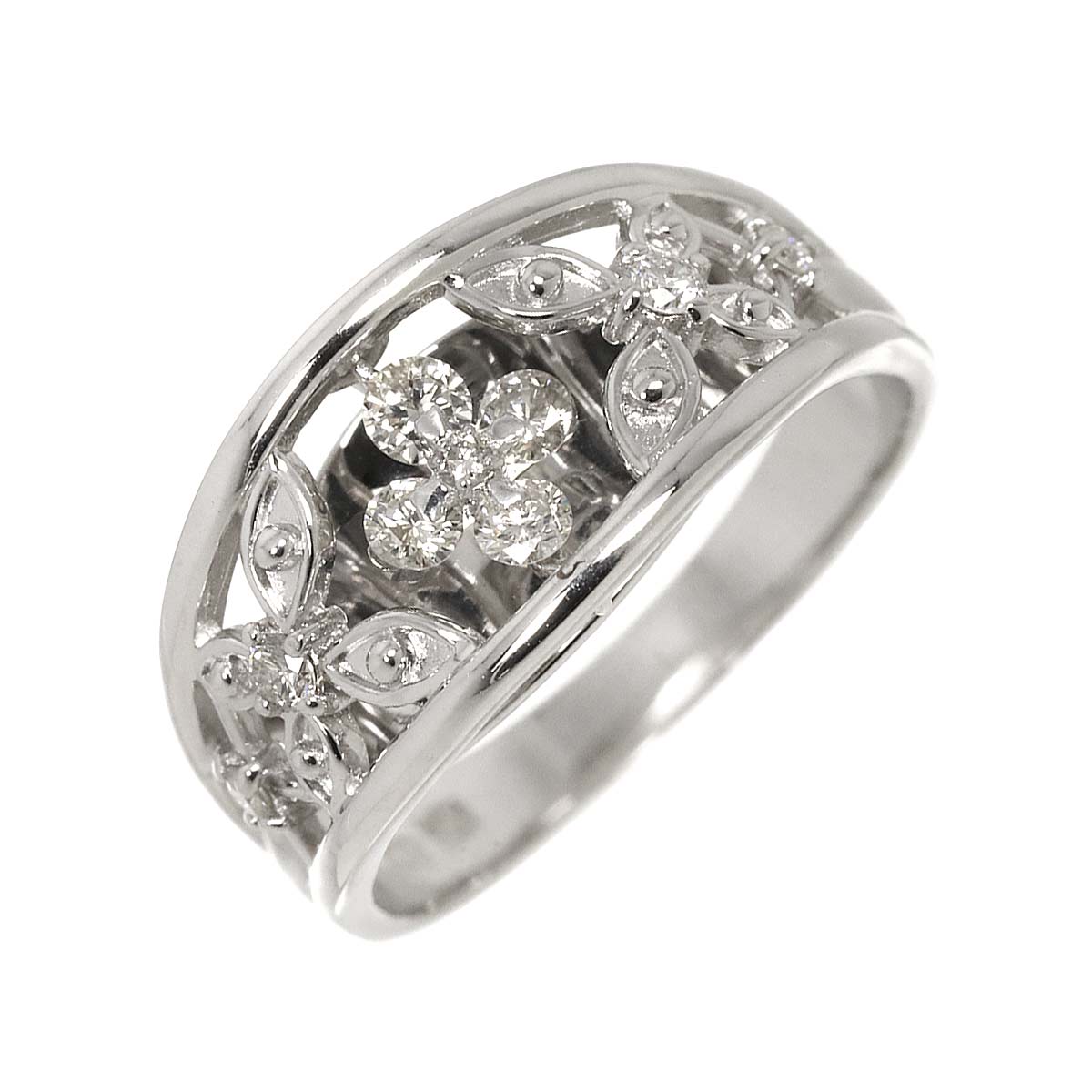 リング 11.5号 ダイヤ 0.33ct K18 WG ホワイトゴールド 750 指輪 Diamond Ring 90286657
