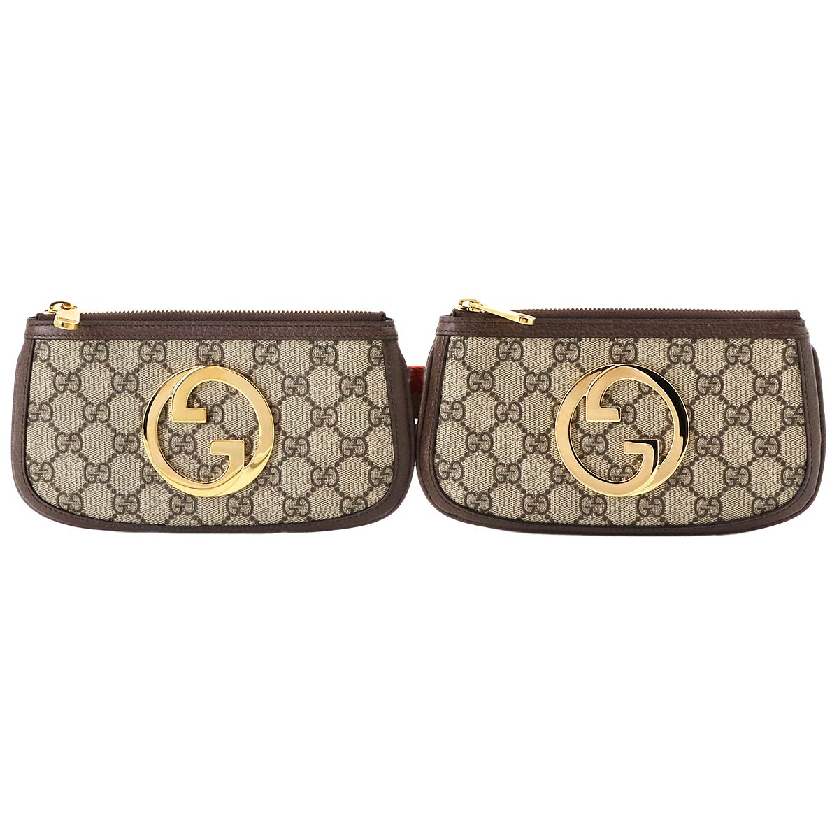 【✨美品✨】グッチ シェリーライン GGスプリーム ラウンドファスナー ブラウン GUCCI 【未使用 超美品】 グッチ GGエンブレム ラウンド