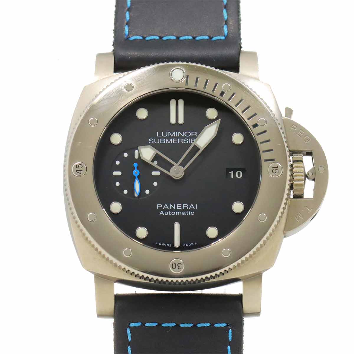 PANERAI サブマーシブル 1950 3デイズ チタニオ PAM01305 メンズ 腕時計 デイト スモールセコンド ブラック オートマ 自動巻き ウォッチ Submersible パネライ 90289654