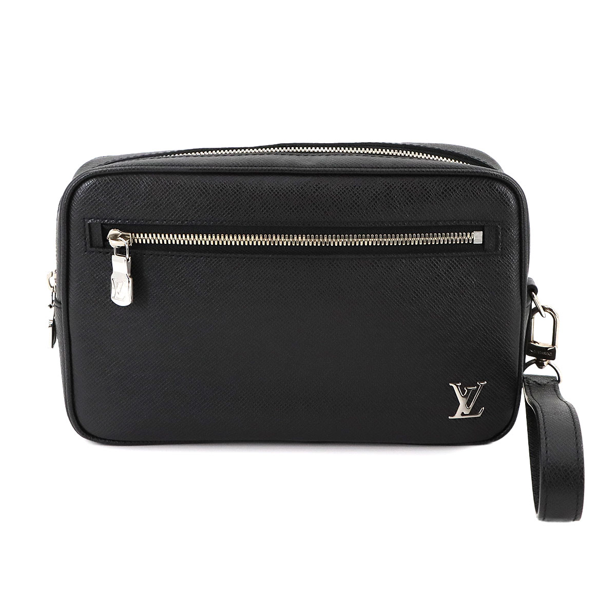 LOUIS VUITTON タイガ ポシェット カサイ クラッチ バッグ レザー ノワール M30441 Pochette Kasai ルイ ヴィトン 90286934
