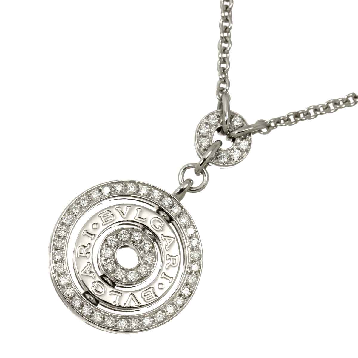 BVLGARI ダブル ロゴ ペンダント トップ オニキス シェル K18 YG