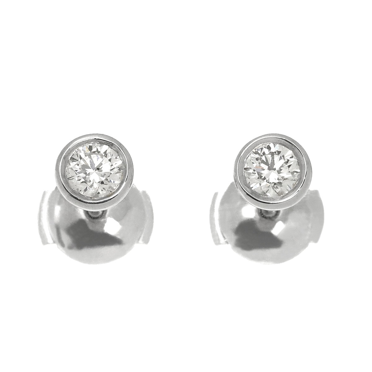 TIFFANY&Co. バイザヤード ダイヤ ピアス Pt プラチナ Earrings Pierced ティファニー 90288107