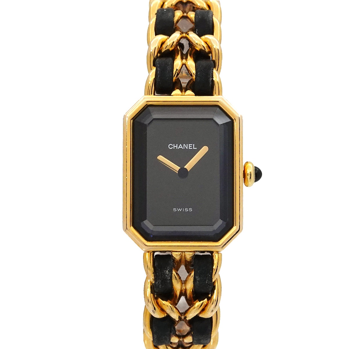 【ジャンク】CHANEL 腕時計プリミエール　ブラック文字盤　動作に問題なし‼️ ジャンク】CHANEL 腕時計プリミエール ブラック文字盤 動作に