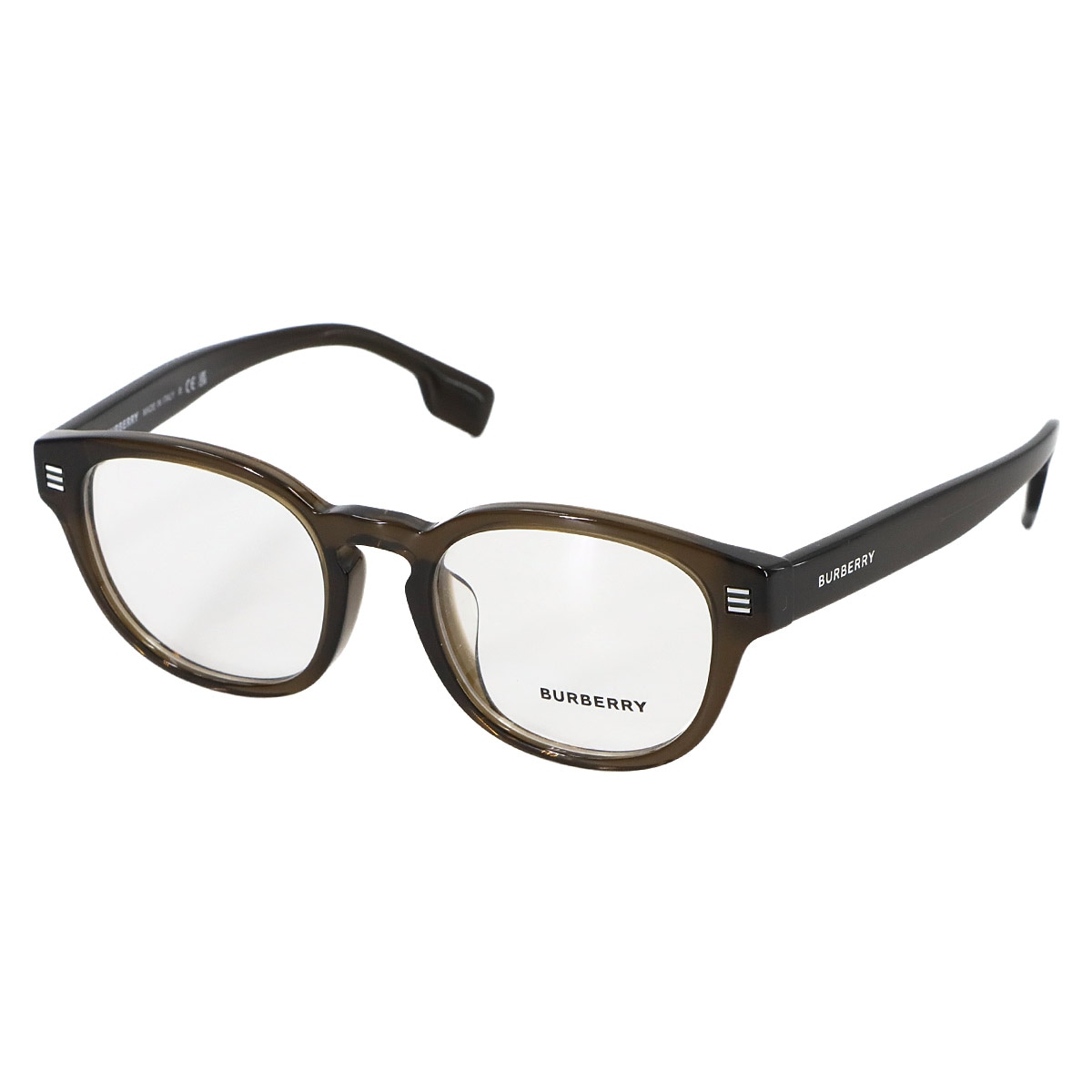 BURBERRY ウェリントン メガネ フレーム 伊達 眼鏡 ダークブラウン B2382-D ロゴ Glasses Eyewear バーバリー 90289102