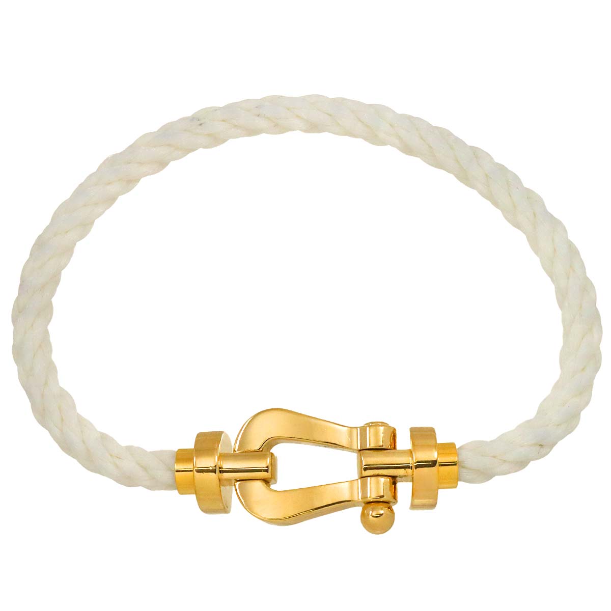 FRED フォース10 ブレスレット #15 K18 YG ラージ LM イエローゴールド 750 ケーブル  Force 10 Bracelet フレッド 90289871