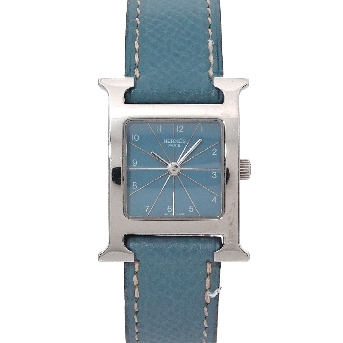 HERMES Hウォッチ HH1 210 レディース 腕時計 ブルー クォーツ ウォッチ H Watch エルメス 90291422