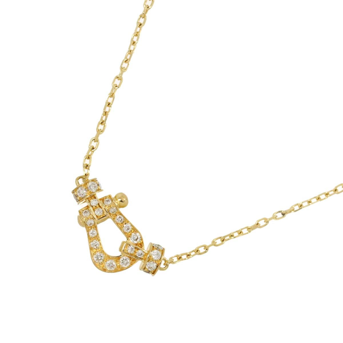 FRED フォース10 スモール SM ダイヤ ネックレス 38cm K18 YG イエローゴールド 750 Force10 Diamond Necklace フレッド 90290471