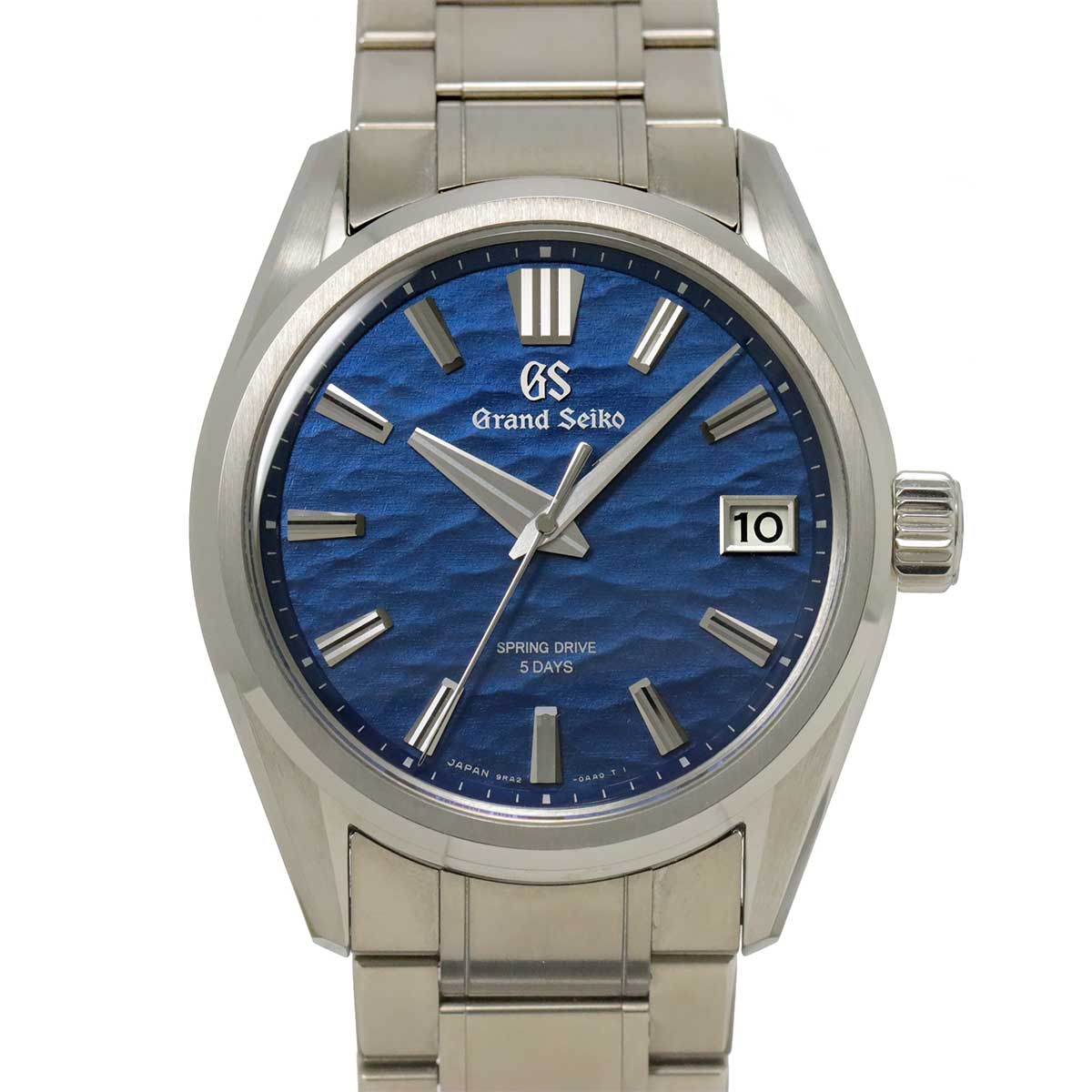 GRAND SEIKO エボリューション9 スプリングドライブ SLGA019 メンズ 腕時計 9RA2 0AF0 ネイビー デイト パワーリザーブ 自動巻き ウォッチ Spring Drive グランドセイコー 90291792