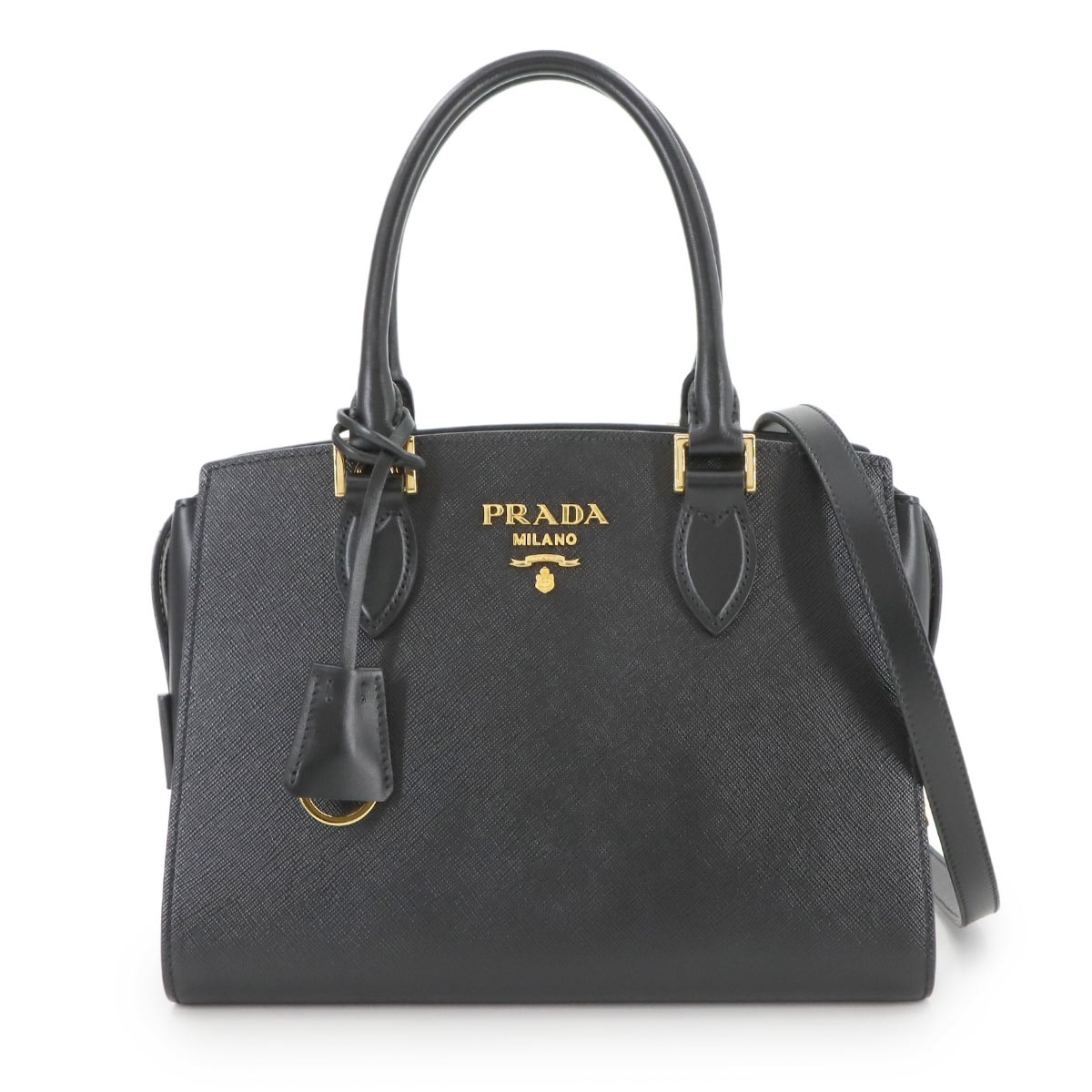 希少　プラダ プロムナード サフィアーノレザー ブルー ハンドバッグ 4641 Brand,Designers,P,PRADA | 中古ジュエリー、中古ブランド品 PURPOSE