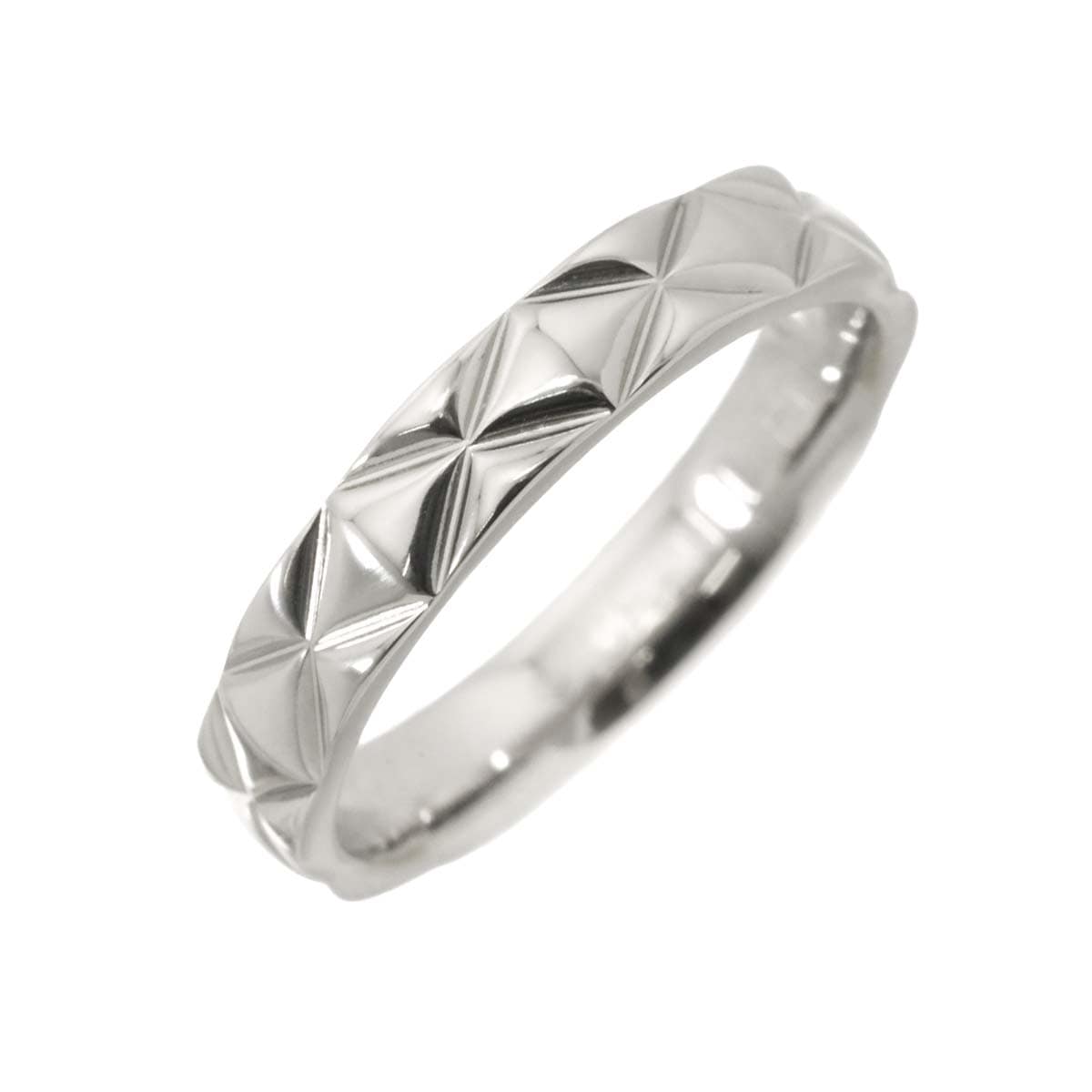 ダイヤモンド装飾 シルバーリング CHANEL シャネル CHANEL シャネル ココクラッシュリング ミニモデル プラチナ