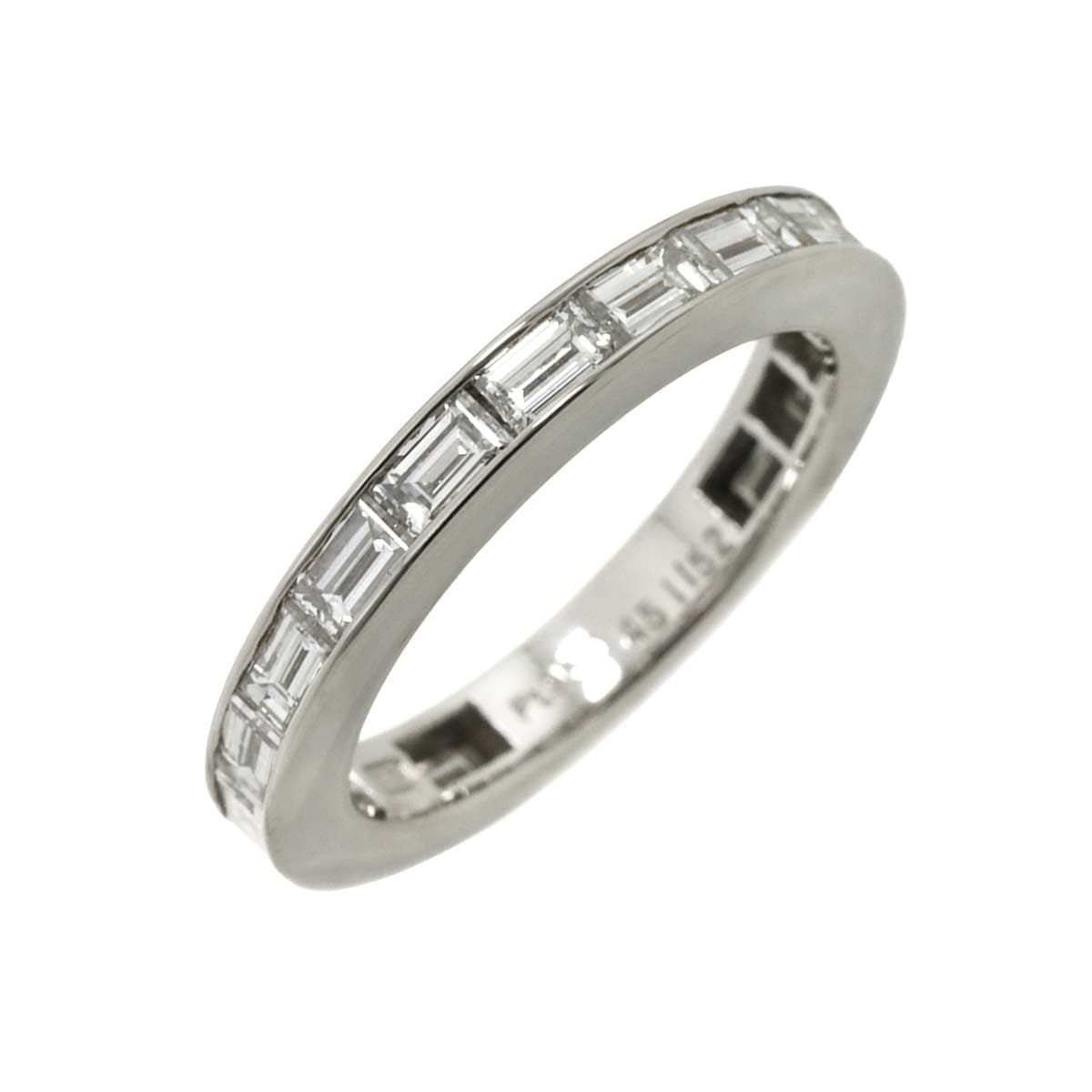 HARRY WINSTON バゲットカット チャネルセット リング 9号 ダイヤ Pt プラチナ 指輪 Diamond Ring【証明書付き】ハリーウィンストン 90290437