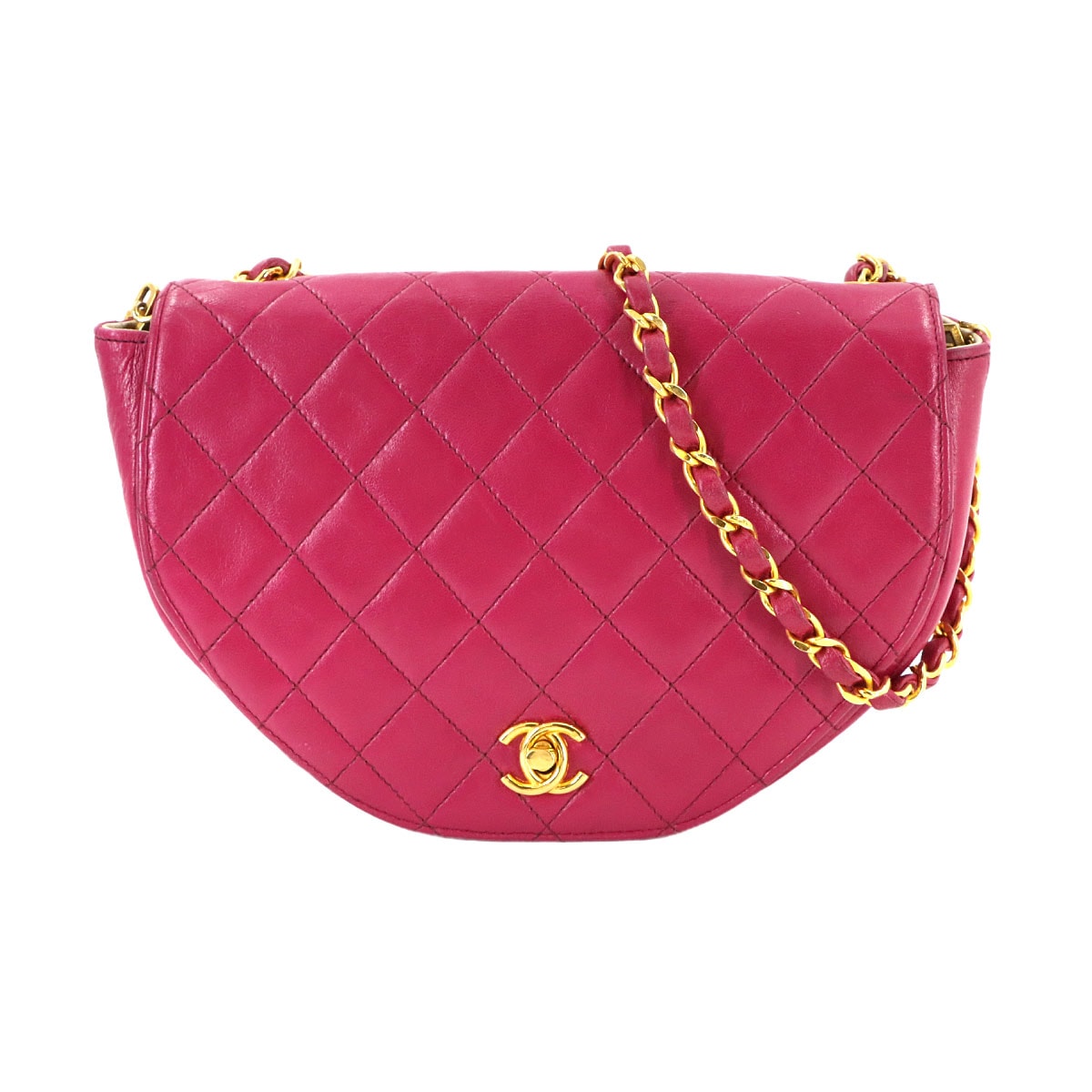 CHANEL ラタン 2way ハンド チェーン ショルダー バッグ かご