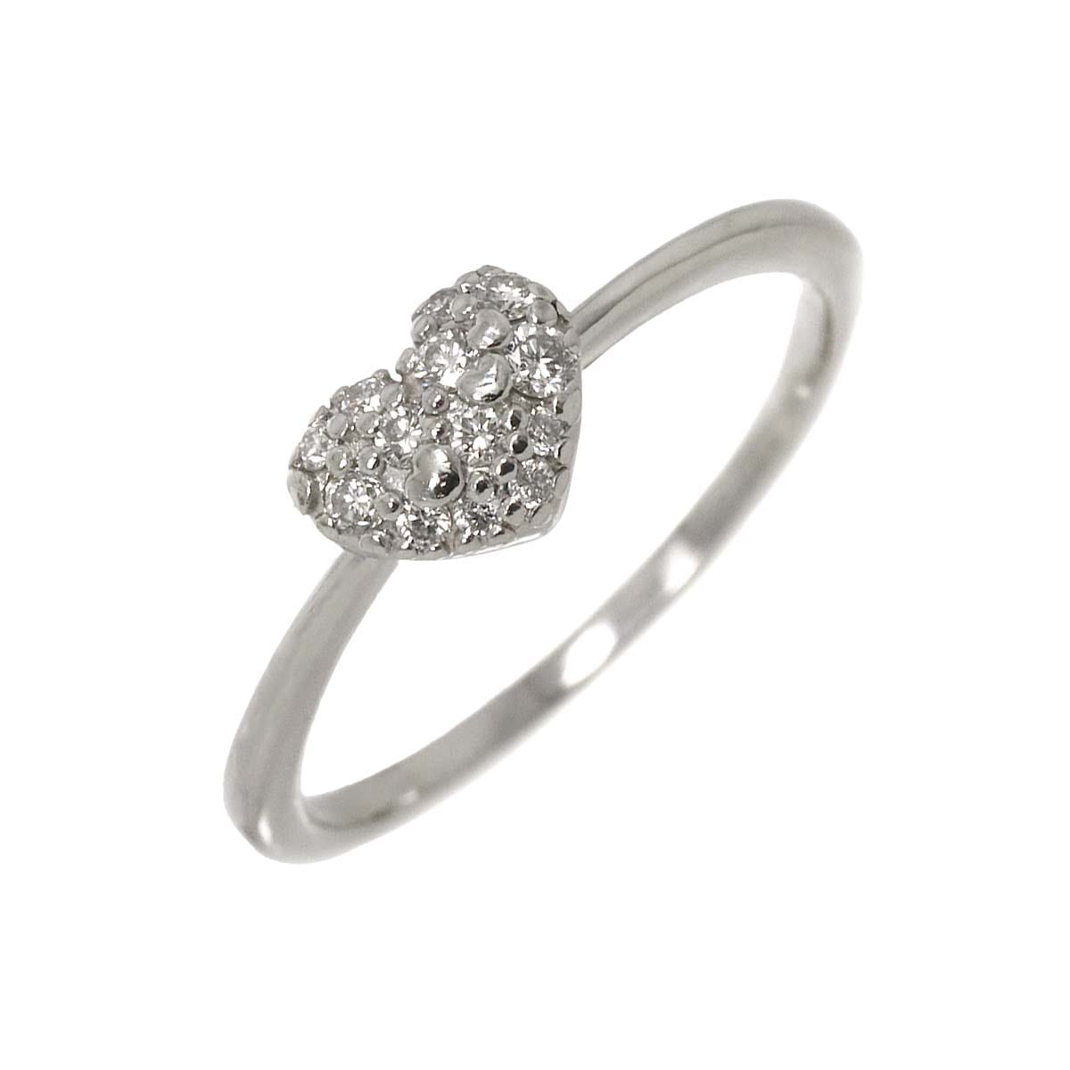 リング 14.5号 ダイヤ 0.15ct Pt プラチナ 指輪 Diamond Ring 90291919