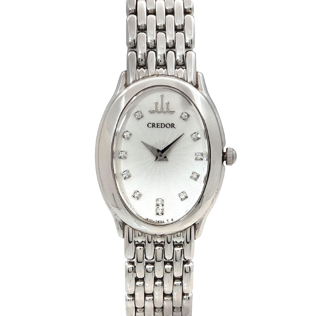 SEIKO クレドール シグノ GSTE931 1E70-0BD0 レディース 腕時計 12P ダイヤ シルバー クォーツ ウォッチ CREDOR Signo セイコー 90290801
