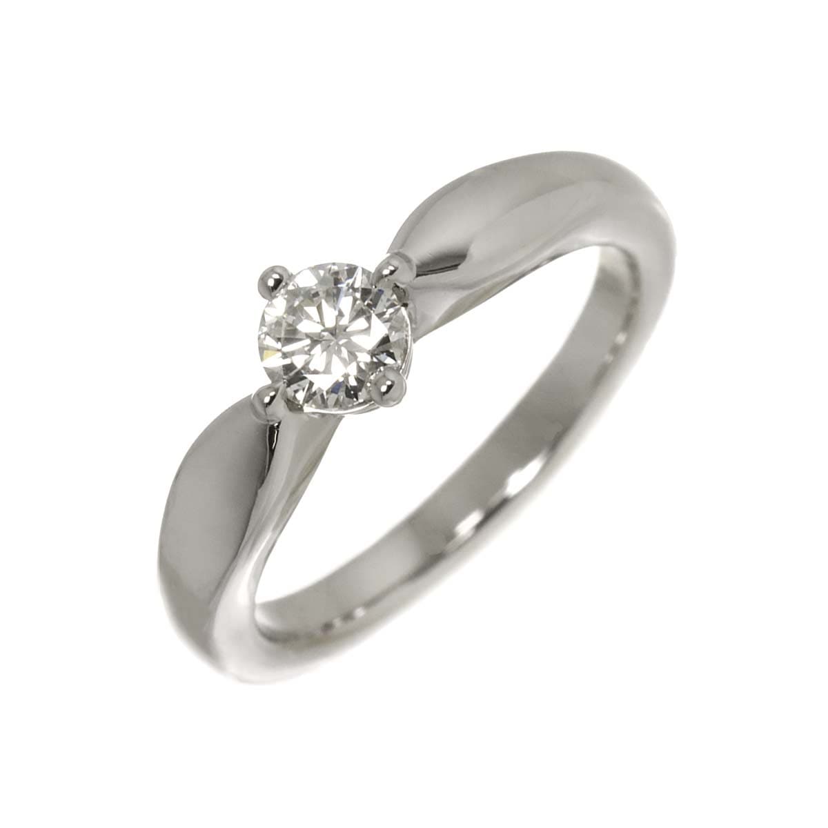 BVLGARI デディカータ ヴェネチア ダイヤ 0.30ct H/VS1/VG 7.5号 リング Pt プラチナ 指輪 Ring【証明書・鑑定書】ブルガリ 90291150