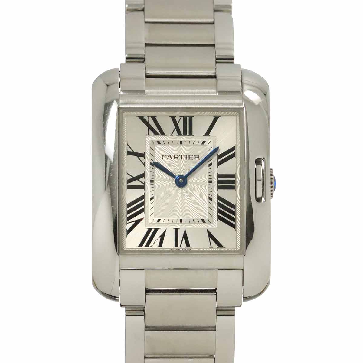 Cartier タンクアングレースMM W5310044 ボーイズ 腕時計 シルバー クォーツ ウォッチ Tank Anglaise カルティエ 90292278