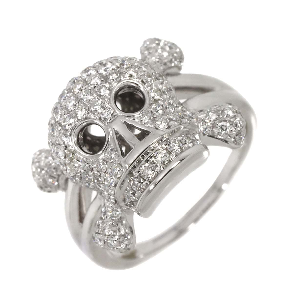 リング 13号 ダイヤ 1.55ct K18 WG ホワイトゴールド 750 指輪 Diamond Ring 90292139