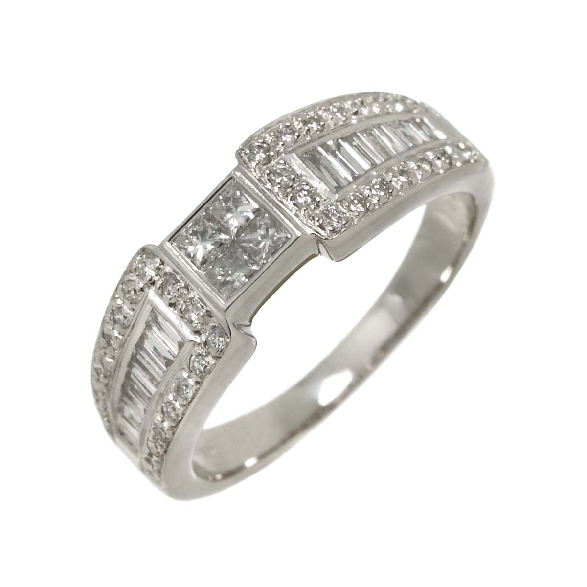 リング 17号 ダイヤ 0.82ct Pt プラチナ 指輪 Diamond Ring 90292453